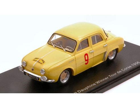 SPARK MODEL S5208 RENAULT DAUPHINE N.9 WINNER TOUR DE CORSE 1956 MISS.G.THIRION-N.FERRIER Modellino