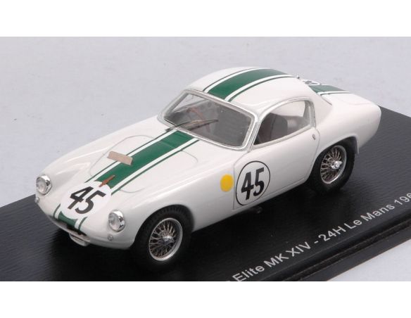 SPARK MODEL S8211 LOTUS ELITE MK XIV N.45 LM 1962 C.HUNT-J.WYLLIE 1:43 Modellino