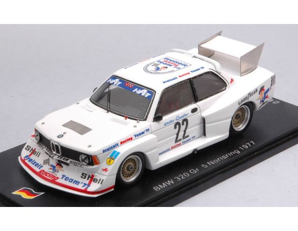 SPARK MODEL SG397 BMW 320 GR.5 N.22 NORISRING 1977 D.QUESTER 1:43 Modellino