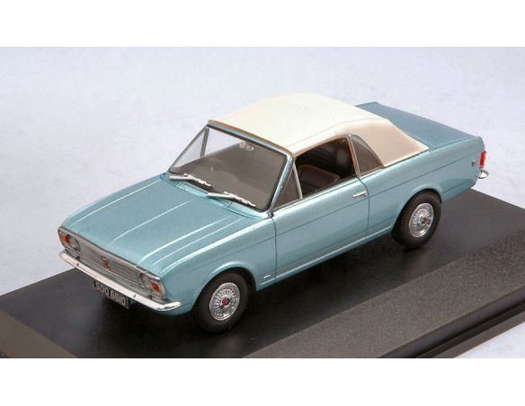 OXFORD OXF43CCC001A FORD CORTINA MKII CRAYFORD CONVERTIBLE METALLIC LIGHT BLUE/WHITE 1:43 Modellino