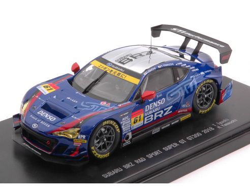 EBBRO EB45655 SUBARU BRZ R & D SPORT N.61 SUPER GT300 2018 T.IGUCHI-H.YAMAUCHI 1:43 Modellino