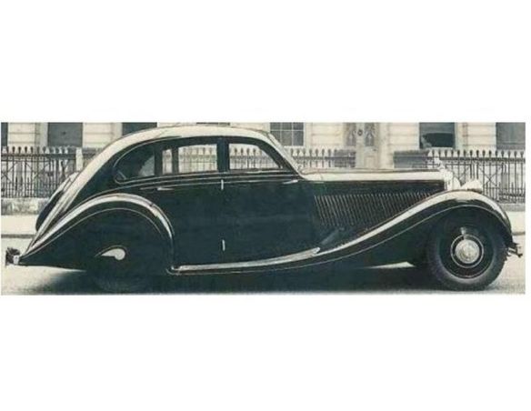 MATRIX SCALE MODELS MX40201-152 BENTLEY 4,5 LITRE GURNEY-NUTTING AIRFLOW SALOON 1936 BLACK 1:43 Modellino