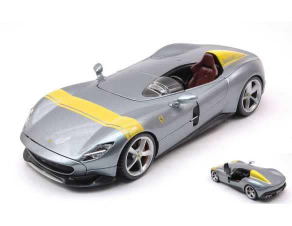 BBURAGO BU26027 FERRARI MONZA SP1 2018 GREY 1:24 Modellino