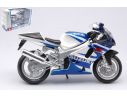 BBURAGO BU51008 SUZUKI GSX-R750 BLUE 1:18 Modellino