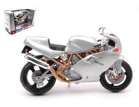 BBURAGO BU51063 DUCATI SUPERSPORT 900FE SILVER 1:18 Modellino