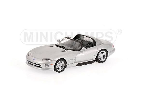 MINICHAMPS 430144034 DODGE VIPER CABRIO 1993 SILVER Modellino