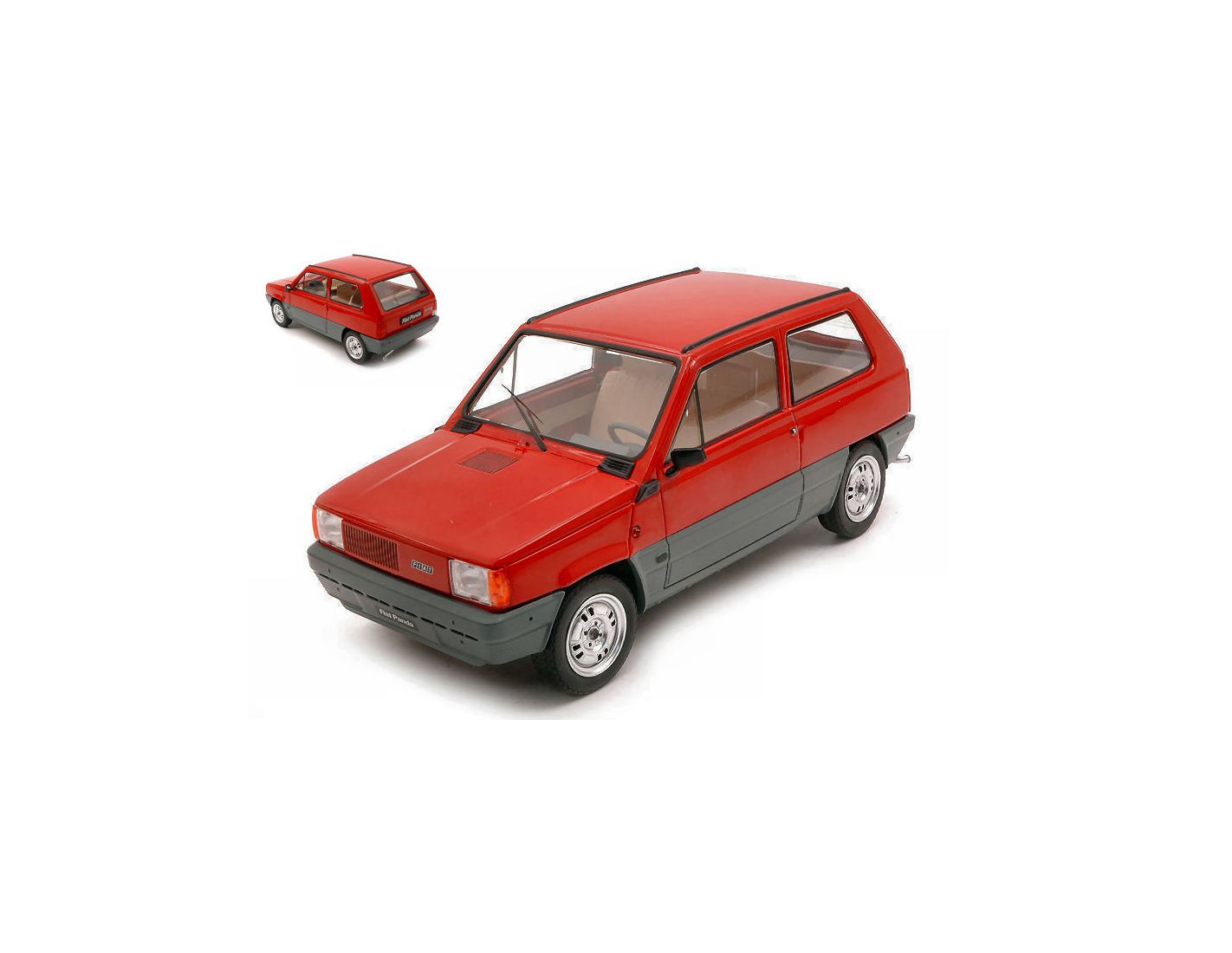 Voiture Miniature de Collection KK SCALE MODELS 1-18 - FIAT Panda 30 MK1 -  1980 - Red - 180521R - Voiture - à la Fnac
