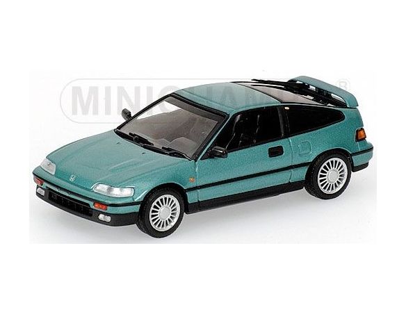 MINICHAMPS 430161528 HONDA CR-X 1989 GREEN METALLIC Modellino