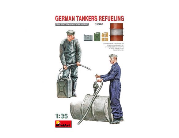 MINIART MIN35348 GERMAN TANKERS REFUELING KIT 1:35 Modellino