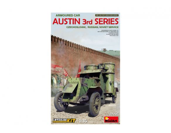 MINIART MIN39007 AUSTIN ARMORED CAR 3rd SERIES CZECH. RUSSIAN SOVIET SERVICE KIT 1:35 Modellino