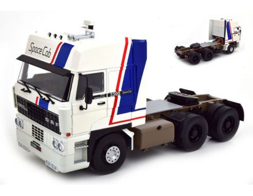 KK SCALE RK180091 ROAD KING DAF 3300 SPACECAB 1982 WHITE/BLUE 1:18 Modellino
