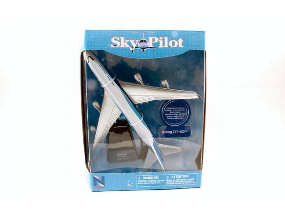 NEW RAY NY20673A SKYPILOT PASSENGERS PLANES BOEING 747-400 cm 24 SCALA 1:270 Modellino