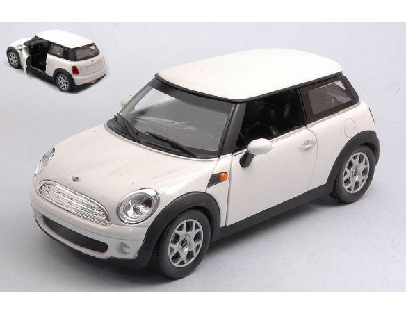 NEW RAY NY71023W NEW MINI COOPER 2002 WHITE 1:24 Modellino