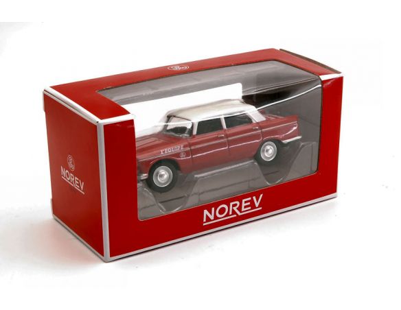 NOREV NV310604 PEUGEOT 404 1961 CYCLISTE DIRECTEUR DE LA COURSE 1:64 Modellino