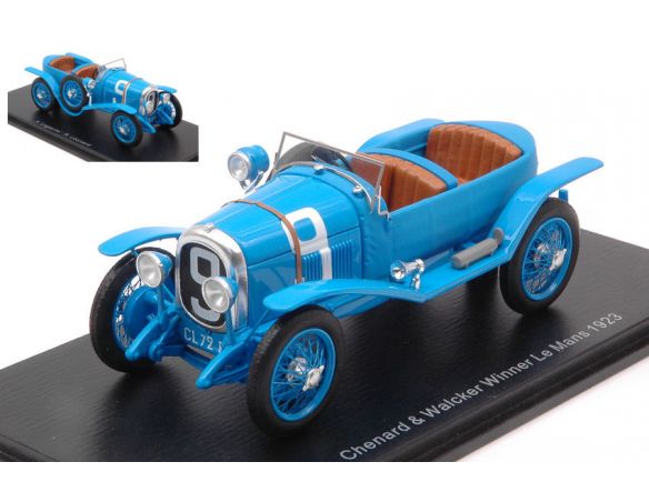 SPARK MODEL S43LM23 CHENARD-WALKER N.9 WINNER LM 1923 A.LAGACHE-R.LEONARD 1:43 Modellino