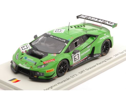 SPARK MODEL SB283 LAMBORGHINI HURACAN GT3 N.63 24 H SPA 2015 G.VENTURINI-A.ZAUGG-M.BORTOL. Modellino