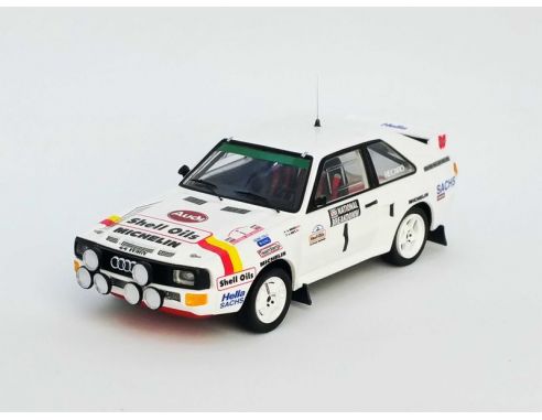 TROFEU TFRRUK54 AUDI SPORT QUATTRO N.1 1st NATIONAL BREAKD.RALLY 1986 MIKKOLA-HERTZ 1:43 Modellino