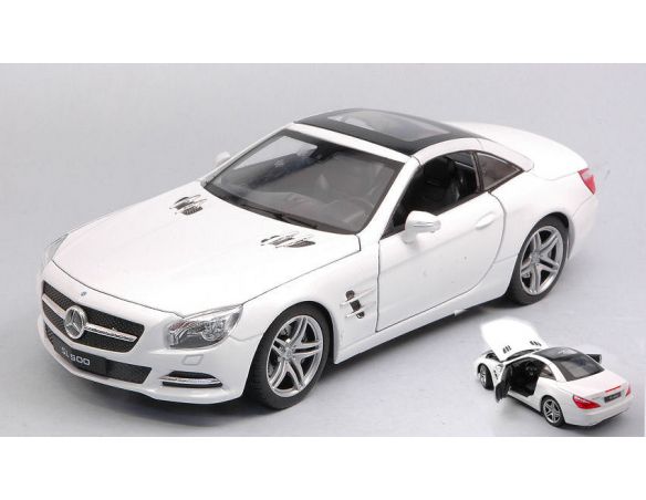 WELLY WE24041HWH MERCEDES SL 500 (R231) WHITE 1:24 Modellino