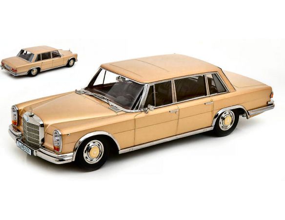 KK SCALE KKDC180603 MERCEDES 600 SWB W100 1963 LIGHT GOLD METALLIC 1:18 Modellino