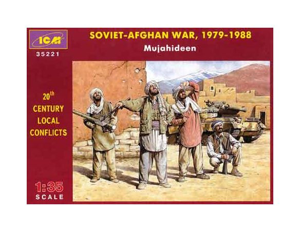ICM ICM35221 AFGHAN WAR MUJAHIDEEN FIGURE 1:35 Modellino