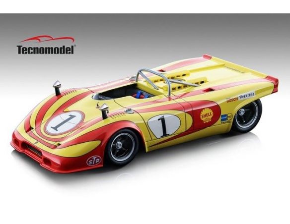 TECNOMODEL TMD18135A PORSCHE 917 SPYDER N.1 TEAM IMOLA 6th INTERSERIE 1971 NEUHAUS 1:18 Modellino