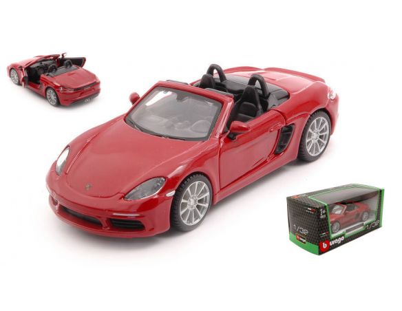 BBURAGO BU43100Q PORSCHE 718 BOXSTER AMARANT RED 1:32 Modellino