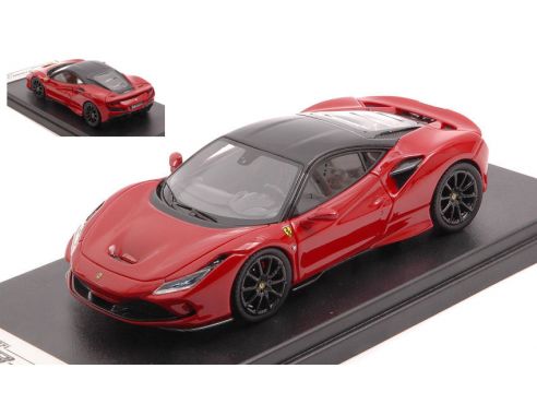 LOOKSMART LS503SE4 FERRARI F8 TRIBUTO NEW CORSA RED W/BLACK ROOF 1:43 Modellino