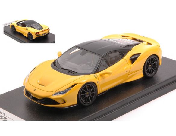 LOOKSMART LS503SE5 FERRARI F8 TRIBUTO MODENA YELLOW W/BLACK ROOF 1:43 Modellino