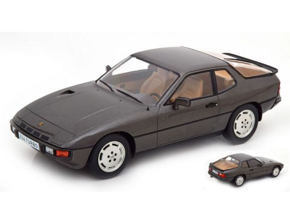 MODELCARGROUP MCG18193 PORSCHE 924 TURBO METALLIC DARK GREY 1:18 Modellino