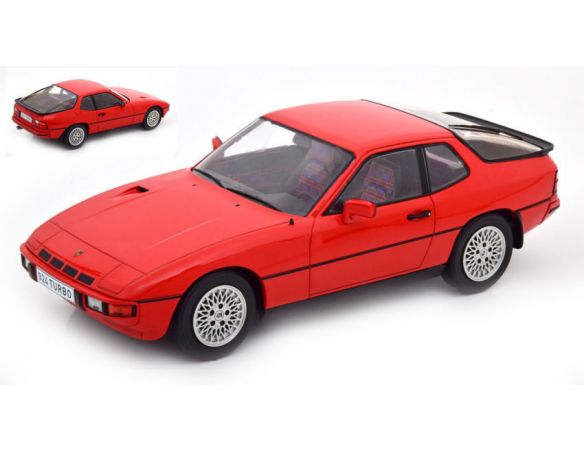 MODELCARGROUP MCG18195 PORSCHE 924 TURBO RED 1:18 Modellino