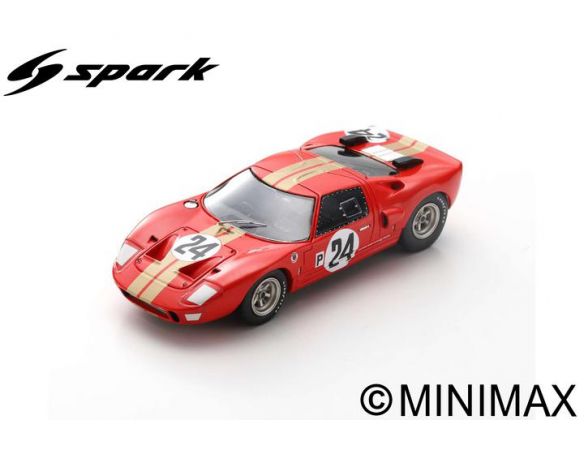 SPARK MODEL S2772 FORD GT40 AMR2 N.24 12 H SEBRING 1966 G.HILL-J.STEWART 1:43 Modellino