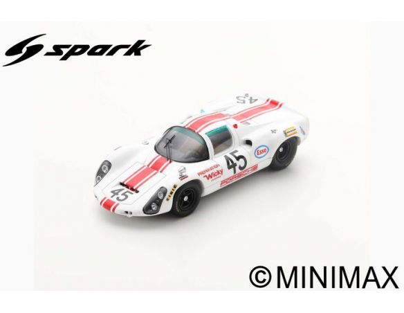 SPARK MODEL S4686 PORSCHE 910 N.45 LM 1968 J.P.HANRIOUD-A.WICHY 1:43 Modellino