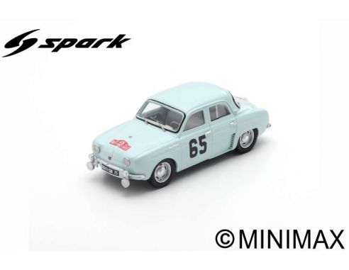SPARK MODEL S5207 RENAULT DAUPHINE N.65 WINNER MONTE CARLO 1958 J.FERET-G.MONRAISSE 1:43 Modellino