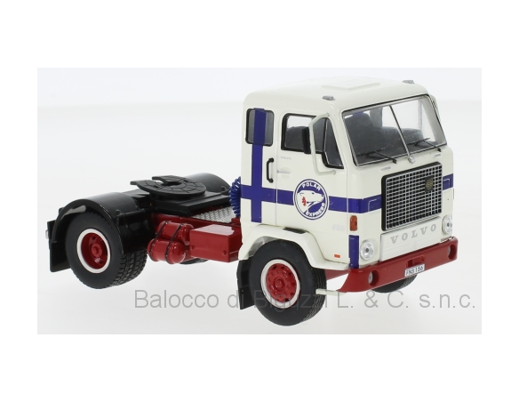 IXO MODEL TR067 VOLVO F 88 POLAR EXPRESS WHITE/BLUE 1971 1:43 Modellino