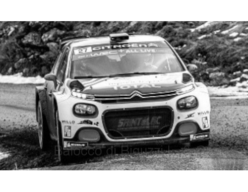 IXO MODEL RAM747 CITROEN C3 R5 N.27 RALLY MONTE CARLO 2020  CAMILLI-BURESI 1:43 Modellino