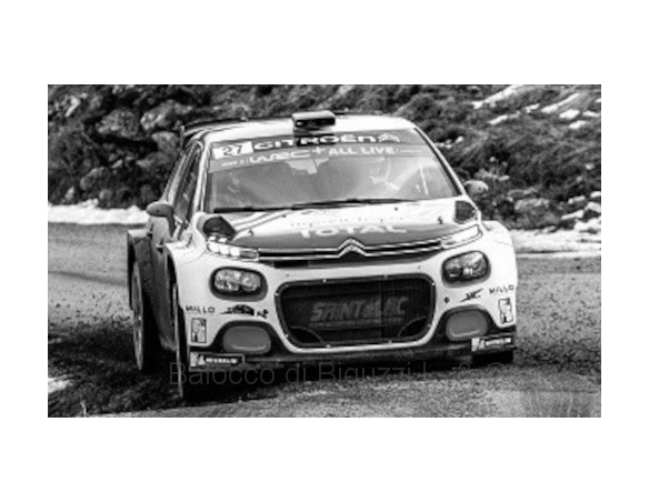 IXO MODEL RAM747 CITROEN C3 R5 N.27 RALLY MONTE CARLO 2020  CAMILLI-BURESI 1:43 Modellino