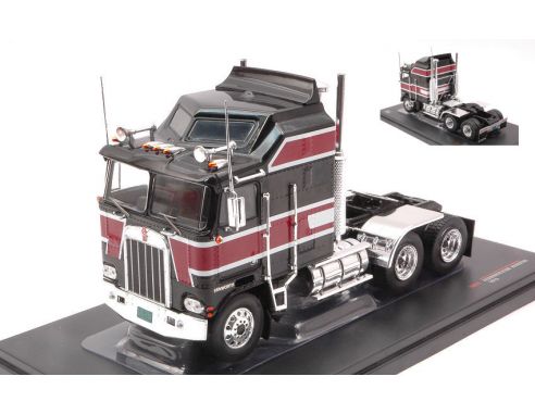 IXO MODEL TR071 KENWORTH K100 AERODYNE 1976 BLACK/DARK RED 1:43 Modellino