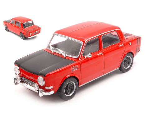 WHITEBOX WB124050 SIMCA 1000 RALLY 2 RED/BLACK 1:24 Modellino