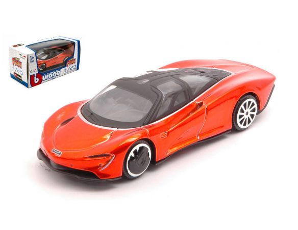 BBURAGO BU30400OR MC LAREN SPEEDTAIL ORANGE METALLIC 1:43 Modellino