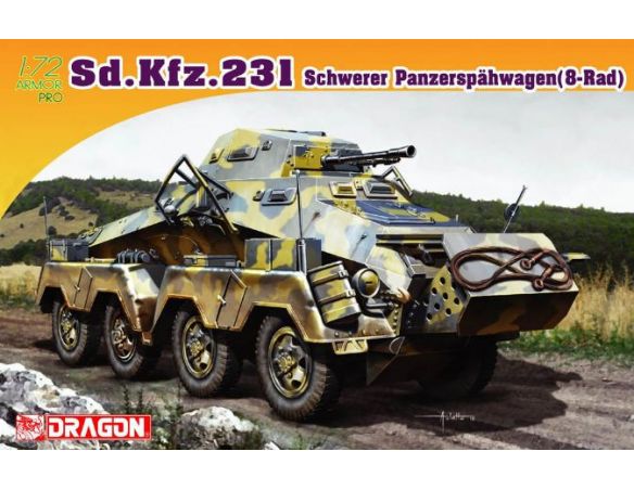 DRAGON D7483 SD.KFZ 231 KIT 1:72 Modellino