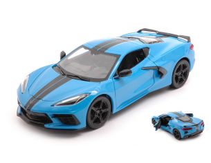MAISTO MI31527BL CHEVROLET CORVETTE C8 2020 BLUE 1:24 Modellino