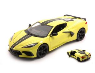 MAISTO MI31527Y CHEVROLET CORVETTE C8 2020 LEMON YELLOW 1:24 Modellino