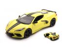 MAISTO MI31527Y CHEVROLET CORVETTE C8 2020 LEMON YELLOW 1:24 Modellino