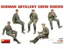 MINIART MIN35040 GERMAN ARTILLERY CREW RIDERS KIT 1:35 Modellino