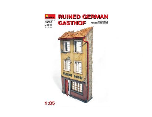 MINIART MIN35538 RUINED GERMAN GASTHOF KIT 1:35 Modellino