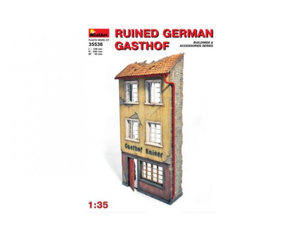 MINIART MIN35538 RUINED GERMAN GASTHOF KIT 1:35 Modellino
