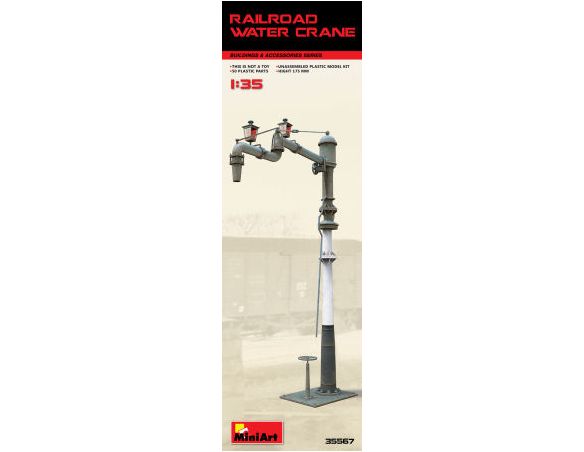 MINIART MIN35567 RAILROAD WATER CRANE KIT 1:35 Modellino