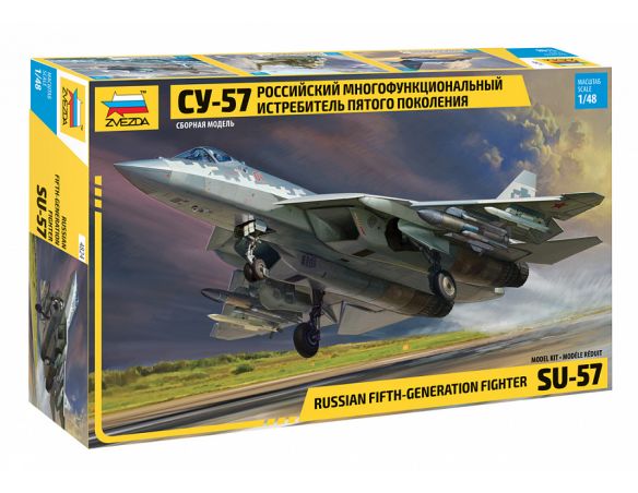 ZVEZDA Z4824 SUCHOI SU-57 KIT 1:48 Modellino