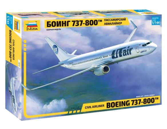 ZVEZDA Z7019 BOEING 737-800 KIT 1:144 Modellino