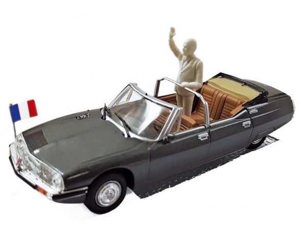 NOREV NV158705 CITROEN SM PRESIDENTIELLE 1981 W/ FIGURE F.MITTERAND 1:43 Modellino